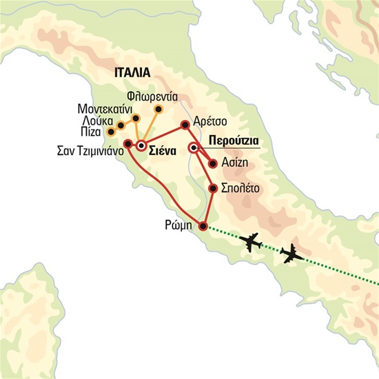 Φλωρεντία – Τοσκάνη – Ούμπρια: στη χώρα των Μεδίκων και του Δάντη, με προαγορασμένη είσοδο στην Γκαλερία Ουφίτσι | Οκτώβριος 2024